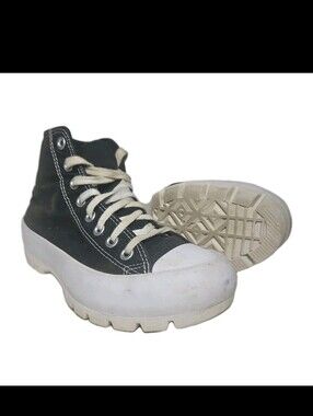 Converse Chuck Taylor All Star Lugged 2.0 Hightop Men 8.5/ Women 10 Blk Wht [7C